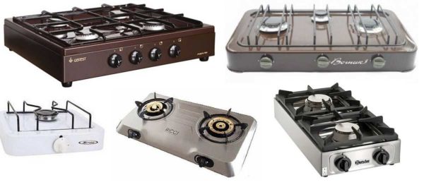 Options for tabletop gas stoves for giving under a cylinder