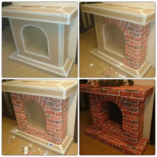 If you use good brick wallpaper it will turn out very natural