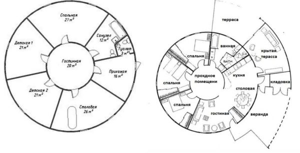 The central part will be too actively used, so this area cannot be made functional