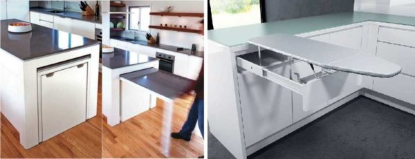 Increase the usable table area in the kitchen