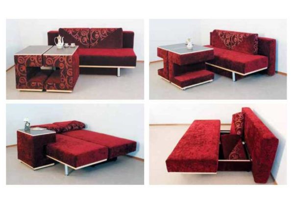 Modular convertible sofa