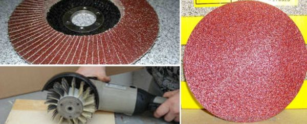 Red emery wheels are used for wood - this is a special abrasive