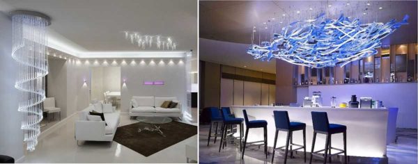 Home LED chandeliers can be very different