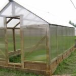 A polycarbonate greenhouse is most often made from a bar as a house