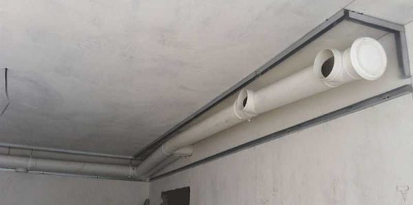 Plastic air ducts are round or rectangular