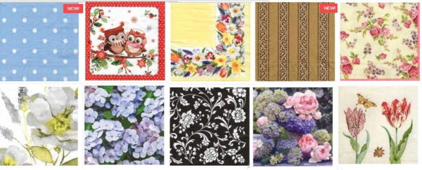 Decoupage napkins are soft and thin and must be handled carefully