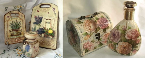 Decoupage is a technique that allows you to make something special from ordinary things