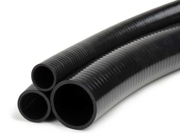 Black cable corrugation is most often made of HDPE, but it can also be made of polypropylene (PPR)