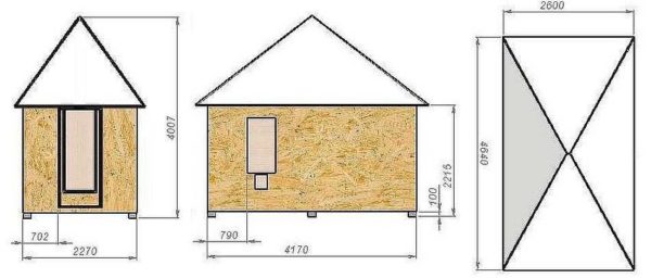If the winters are heavy with snow, you will have to make high slopes, and the roof - hipped