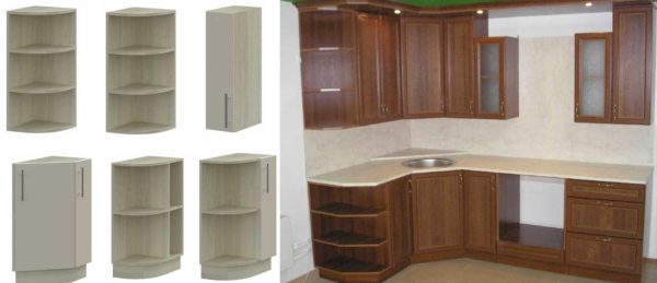 End cabinets are desirable - they have a rounded shape and there will be less bruising