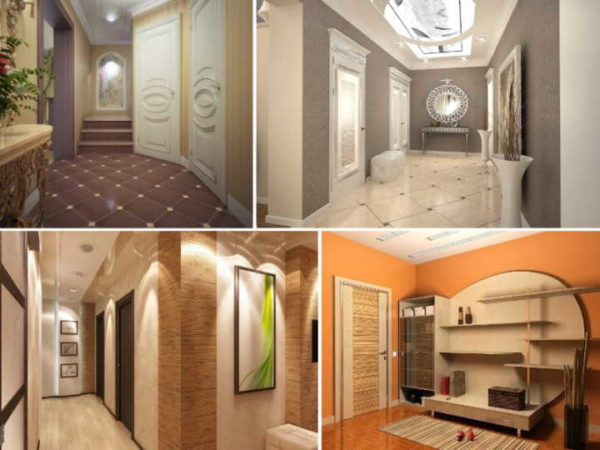 Hallway lighting is most often done combined