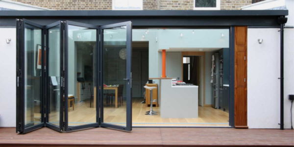 The doors were folded and the room became part of the terrace