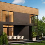 Panoramic windows on two floors - an interesting option