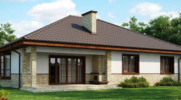 Even an otherwise ordinary house with panoramic windows looks more interesting.