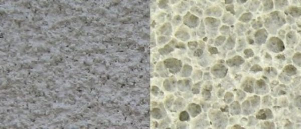 Foam concrete has a more homogeneous structure