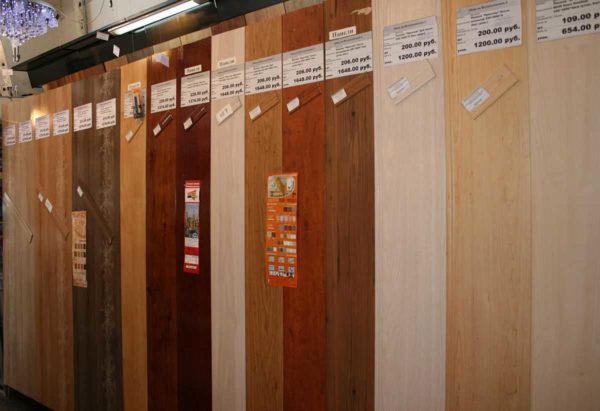 MDF panels of linear type