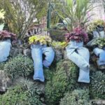 Not sure where to put your old pants? Into their garden!