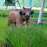 Foam garden figures are very realistic