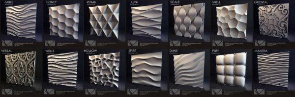 This is how they sell 3D gypsum wall panels for interior decoration