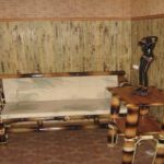 Bamboo wall panels for interior decoration in interiors