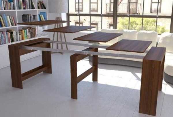 Console table - a convenient type of a folding table