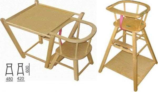 This folding high chair was produced 30 years ago. Today it is no less convenient than before
