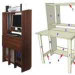 Computer transforming table for a schoolchild or student