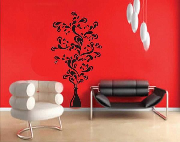 It is necessary to fasten the stencil securely, but so that when peeling off it does not damage the wall