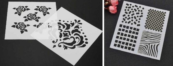 You can make a simple disposable stencil out of paper