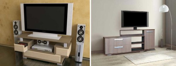 Medium-height TV stands can be of any style