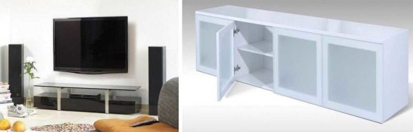 Low TV stand looks stylish