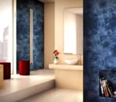 Decorative Italian plaster can be light or saturated colors