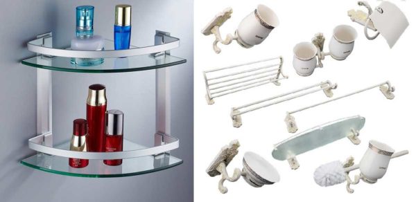 Glass bathroom accessories - maybe someone will like it