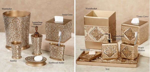 Noble gold color for chic interiors