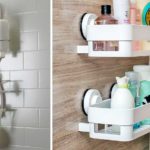 If plastic bathroom accessories are only a temporary option, look for models with suction cups or hinged ones, for which you do not need stationary fasteners.