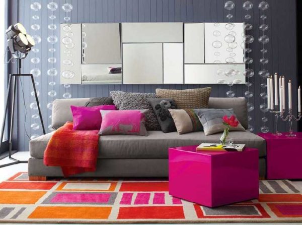 Contemporary style - a combination of neutral and vibrant colors