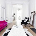 Gray and white - as basic, fuchsia, black and brown additional and accent