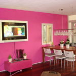 Fuchsia color in the interior is applied dosed