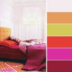 The main color is beige, one of the possible accent colors is fuchsia