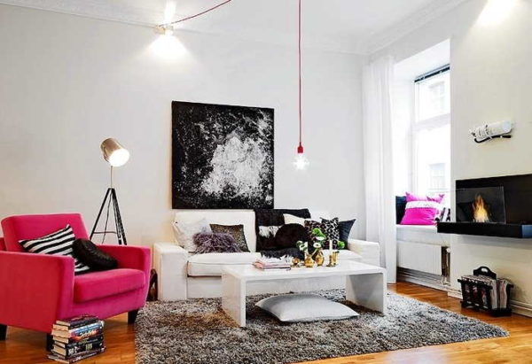 In art deco, bright spots are a ding of style signs