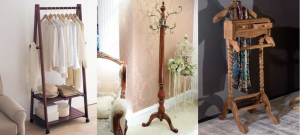 Wooden floor hangers are of different types