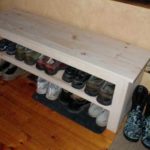 Homemade Wooden Shoe Rack