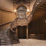 Wooden railings can even be in the palace interior