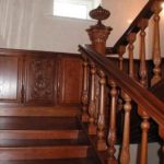 Figured balusters and support pillar decorations are traditional forms of decorating stair railings