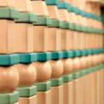 Type-setting plastic balusters are assembled from ready-made elements