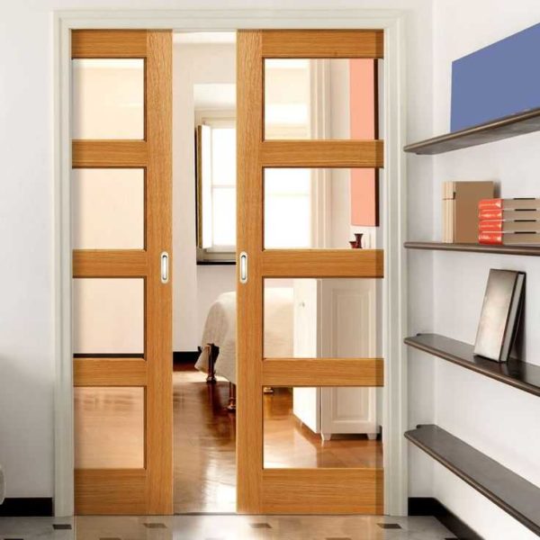 This is the version of sliding doors when the canvas leaves the wall