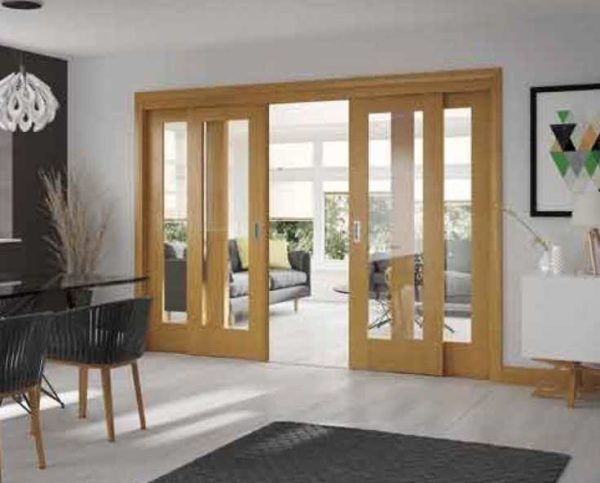 Wide wood frame looks good in classic or ethnic interiors