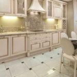 Milk glass with bleached wood is what this style requires