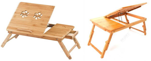 This bedside table can also be used as a laptop stand