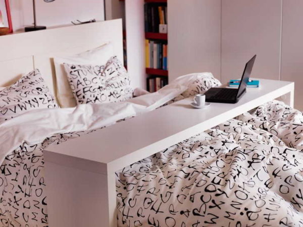 Breakfast table in bed can be for double bed